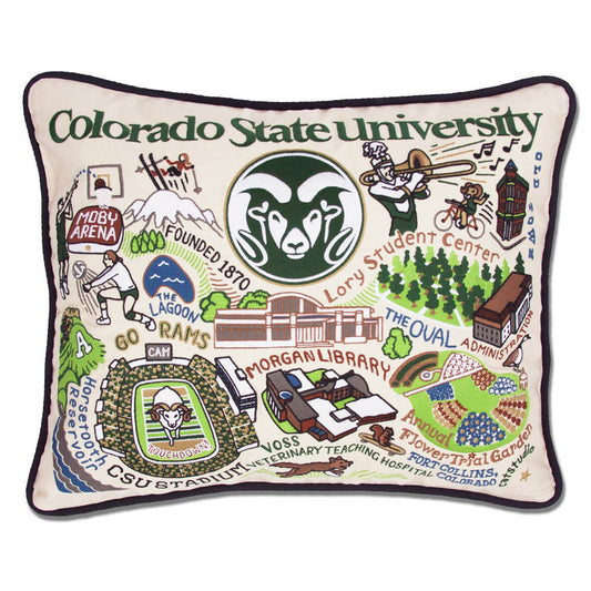 Colorado State University Collegiate Embroidered Pillow by CatStudio-0
